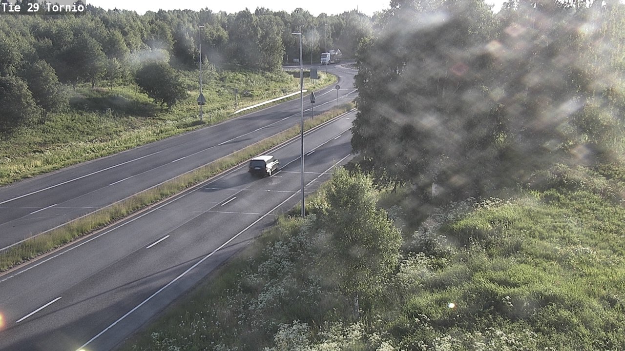 Weather Camera Image Väg 29 Torneå, Tornio, Lappi