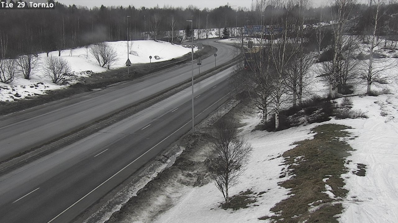 Weather Camera Image Väg 29 Torneå, Tornio, Lappi