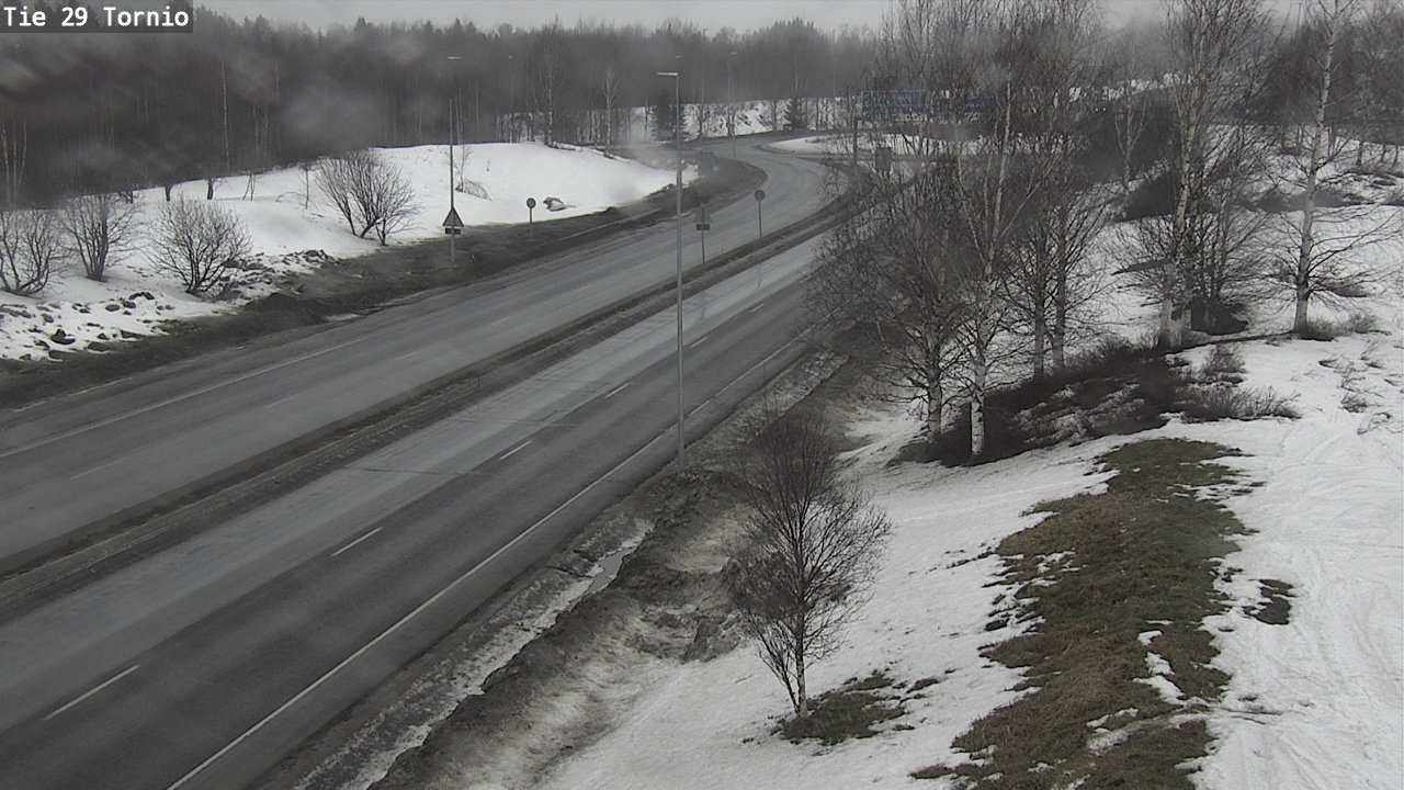Weather Camera Image Väg 29 Torneå, Tornio, Lappi