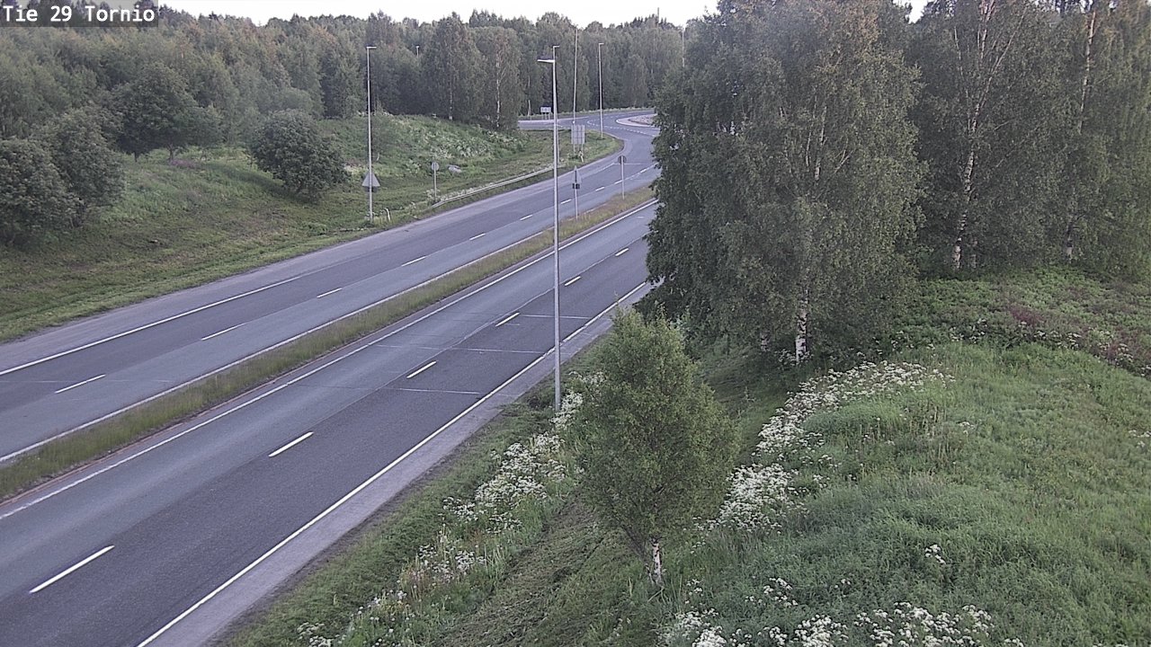 Weather Camera Image Väg 29 Torneå, Tornio, Lappi