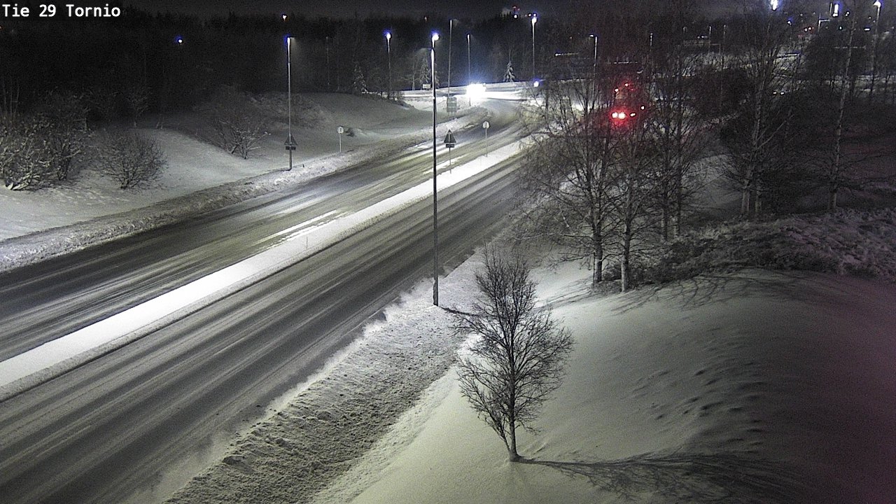 Weather Camera Image Väg 29 Torneå, Tornio, Lappi