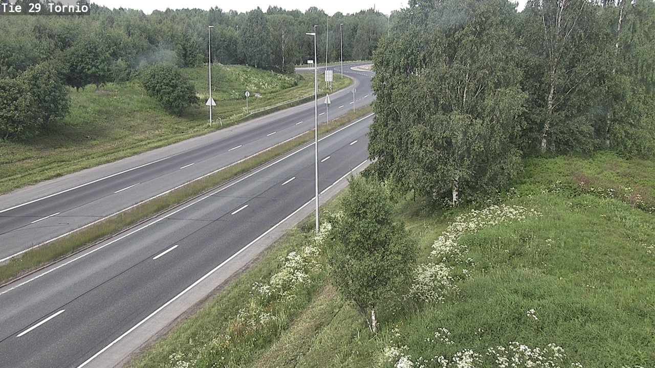 Weather Camera Image Väg 29 Torneå, Tornio, Lappi