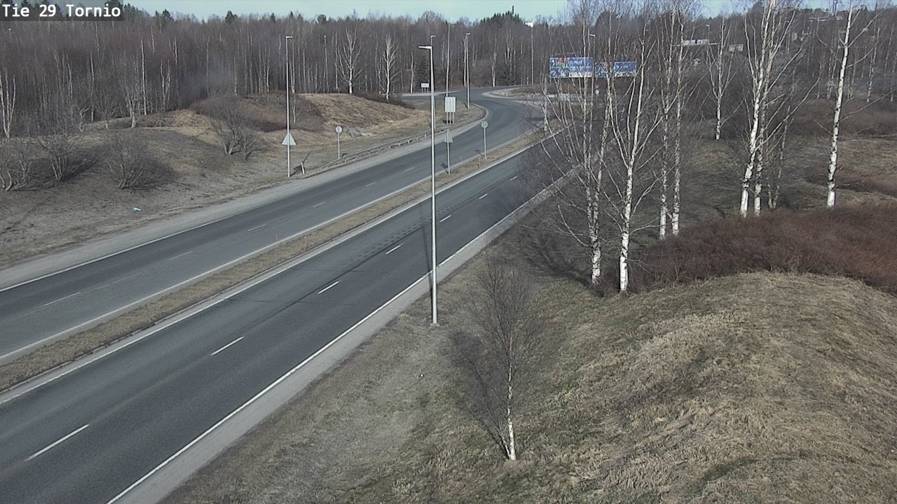 Weather Camera Image Väg 29 Torneå, Tornio, Lappi
