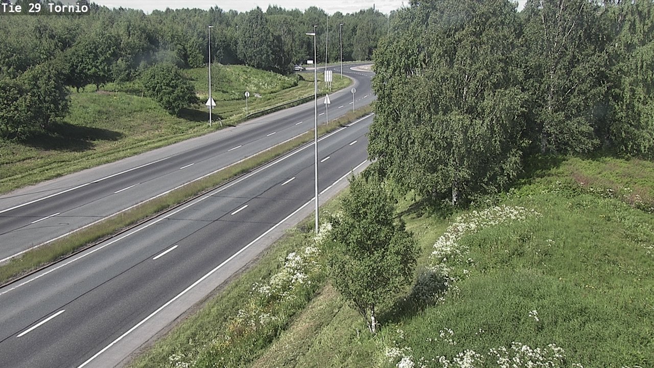 Weather Camera Image Väg 29 Torneå, Tornio, Lappi