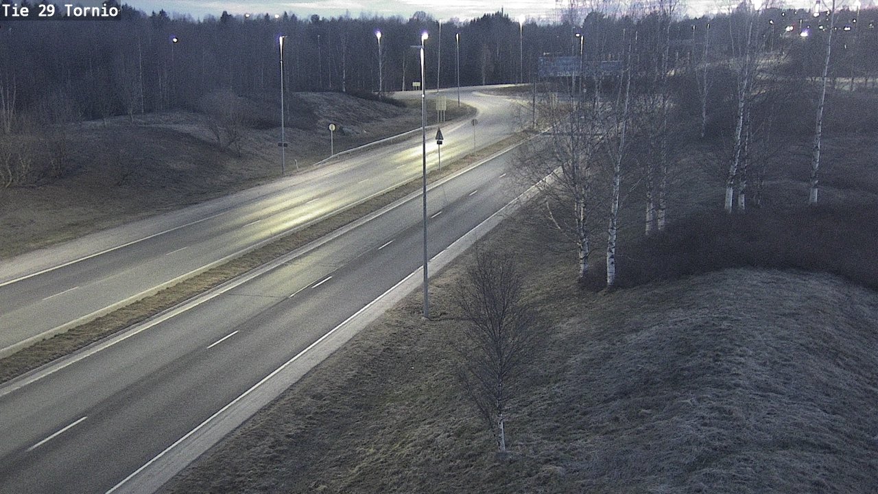 Weather Camera Image Väg 29 Torneå, Tornio, Lappi