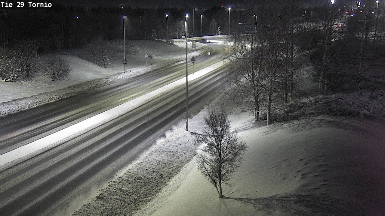 Weather Camera Image Väg 29 Torneå, Tornio, Lappi