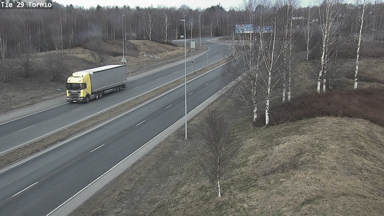 Weather Camera Image Väg 29 Torneå, Tornio, Lappi