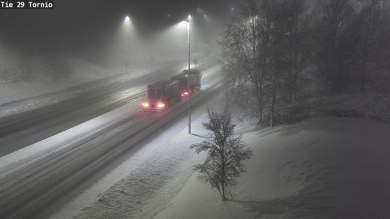 Weather Camera Image Väg 29 Torneå, Tornio, Lappi
