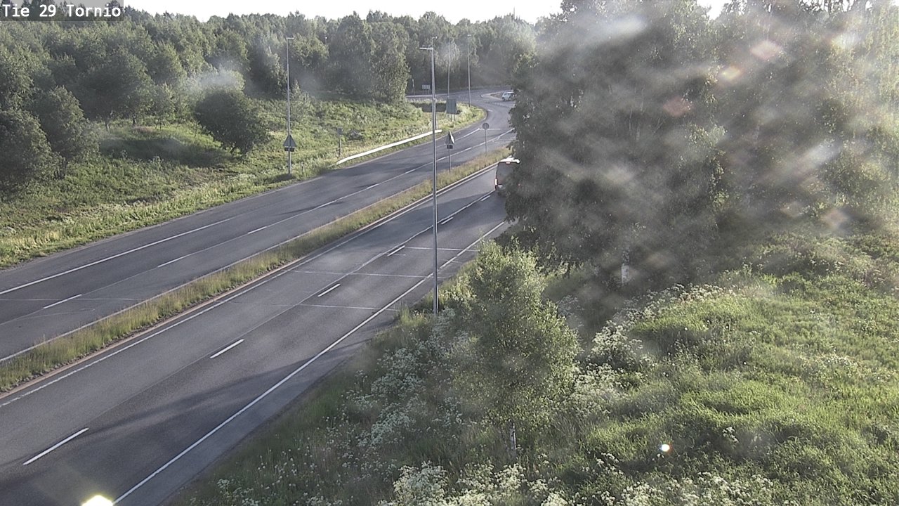 Weather Camera Image Väg 29 Torneå, Tornio, Lappi