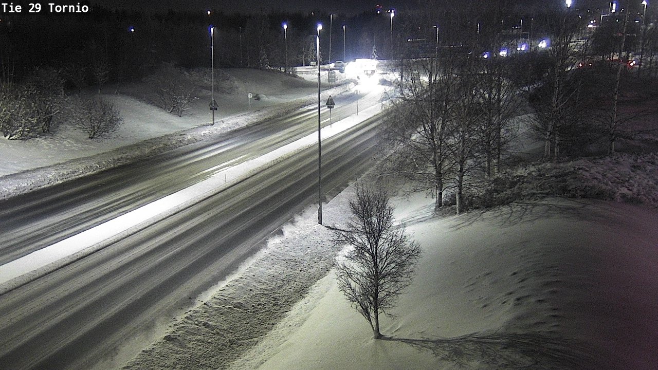 Weather Camera Image Väg 29 Torneå, Tornio, Lappi