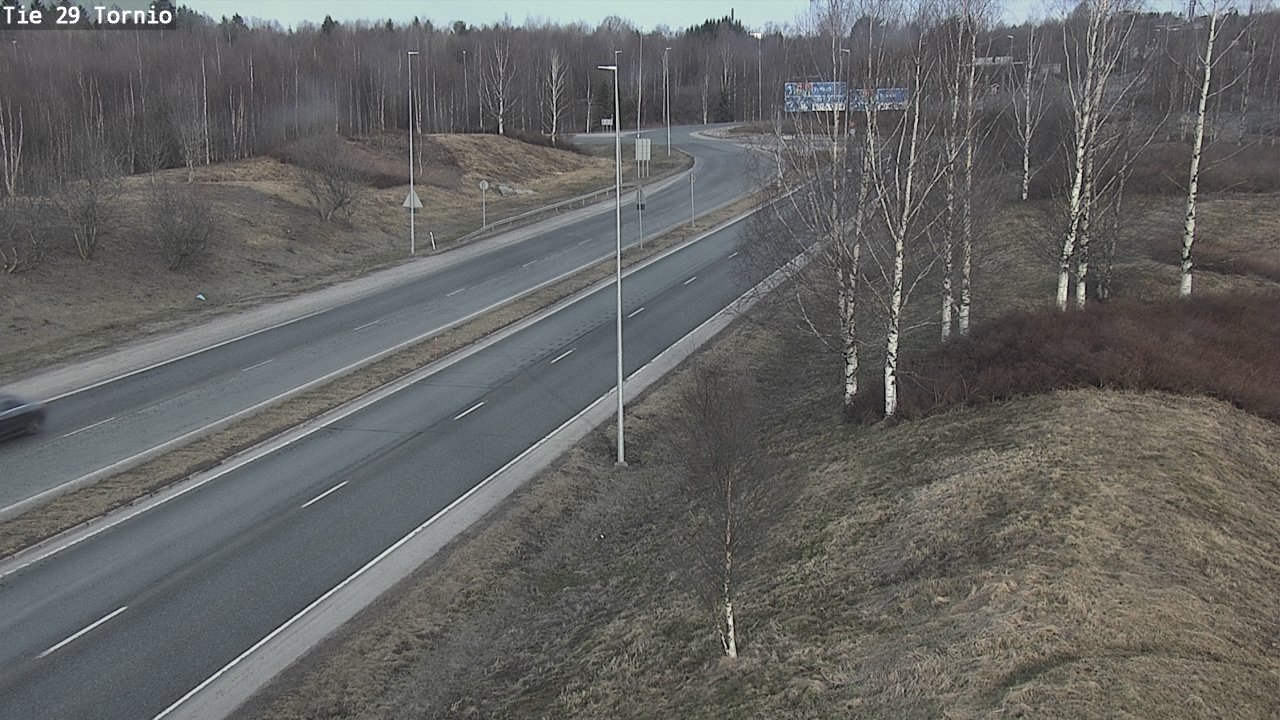 Weather Camera Image Väg 29 Torneå, Tornio, Lappi
