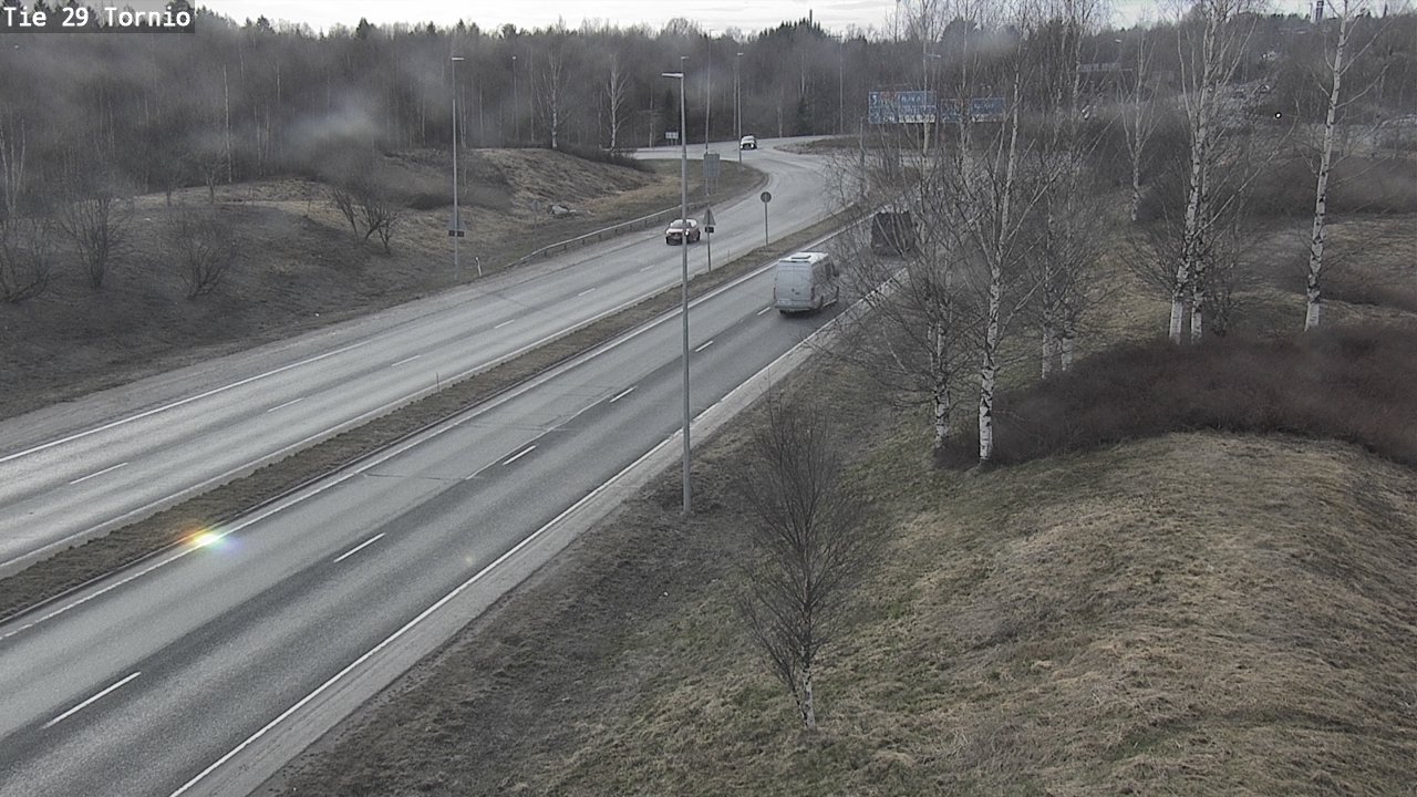 Weather Camera Image Väg 29 Torneå, Tornio, Lappi