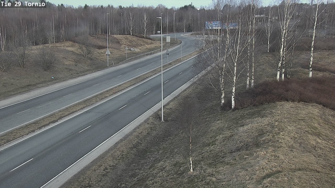 Weather Camera Image Väg 29 Torneå, Tornio, Lappi
