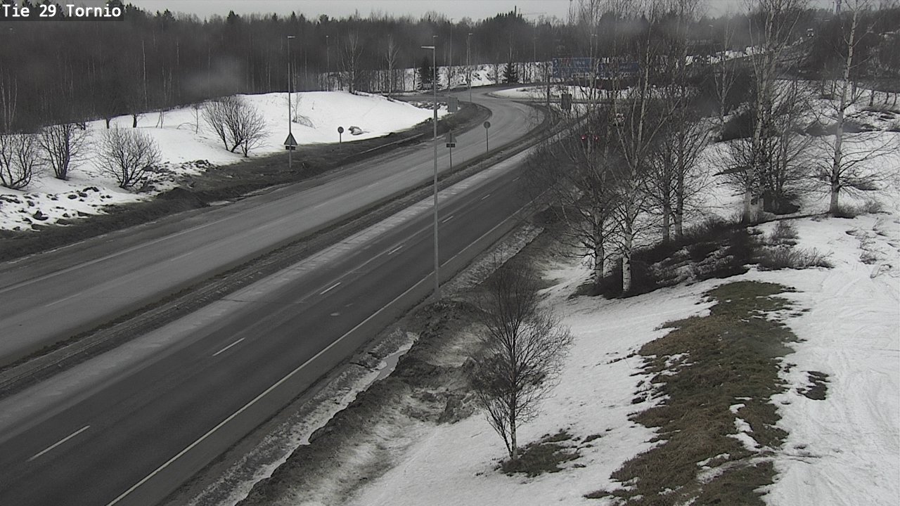 Weather Camera Image Väg 29 Torneå, Tornio, Lappi