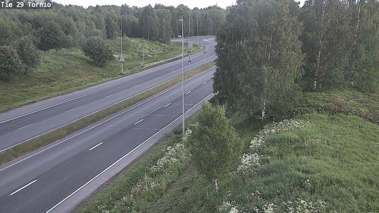 Weather Camera Image Väg 29 Torneå, Tornio, Lappi