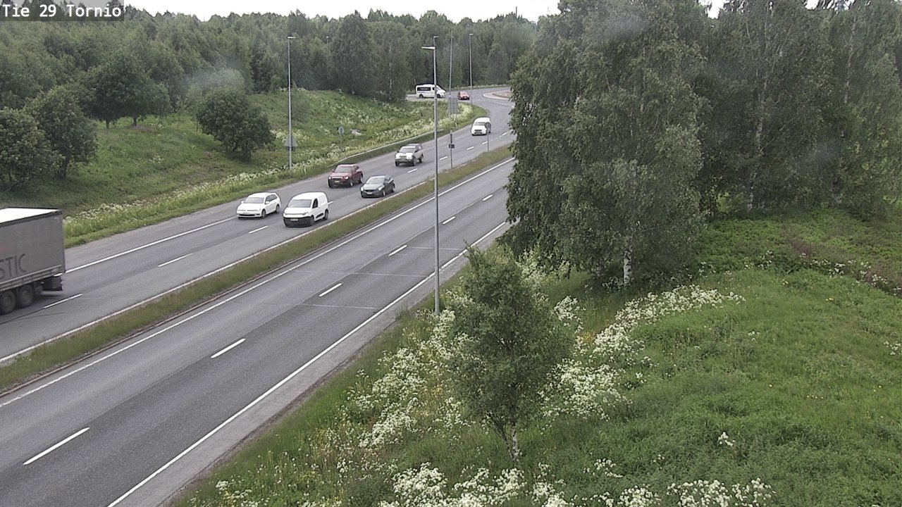 Weather Camera Image Väg 29 Torneå, Tornio, Lappi