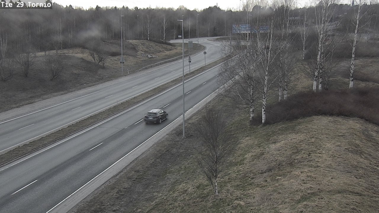 Weather Camera Image Väg 29 Torneå, Tornio, Lappi
