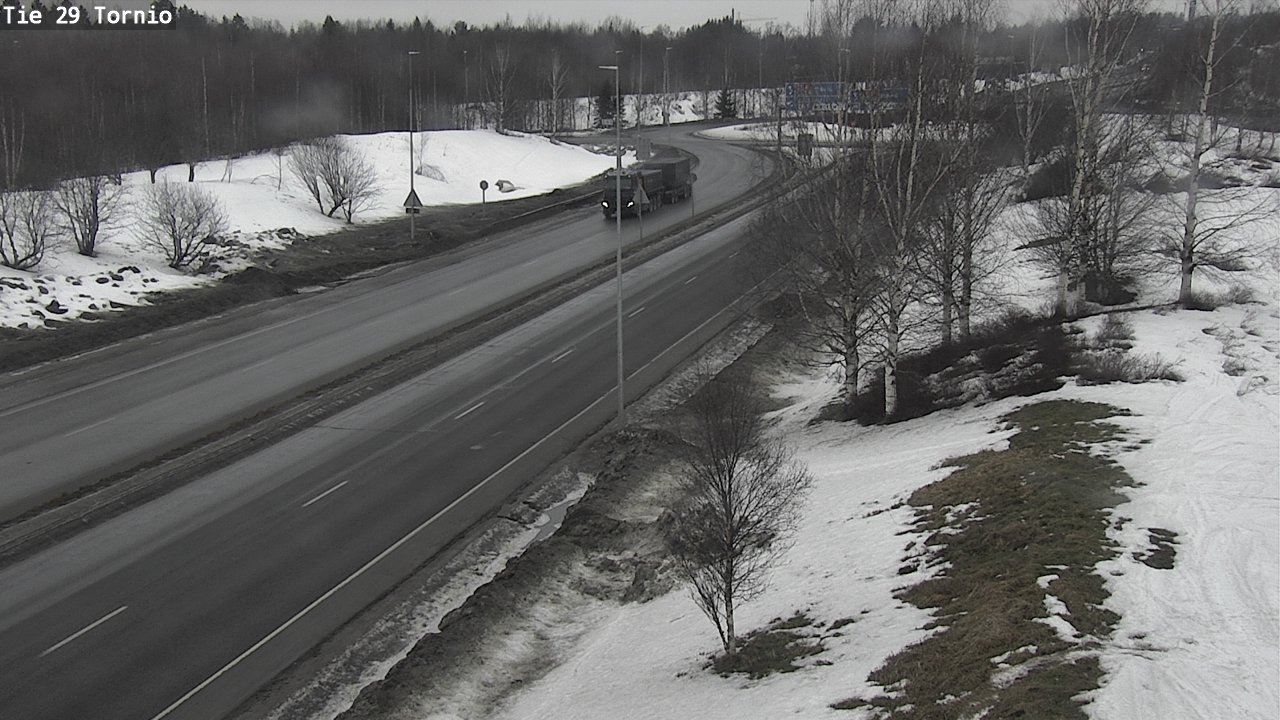 Weather Camera Image Väg 29 Torneå, Tornio, Lappi