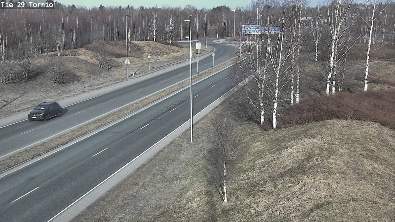 Weather Camera Image Väg 29 Torneå, Tornio, Lappi