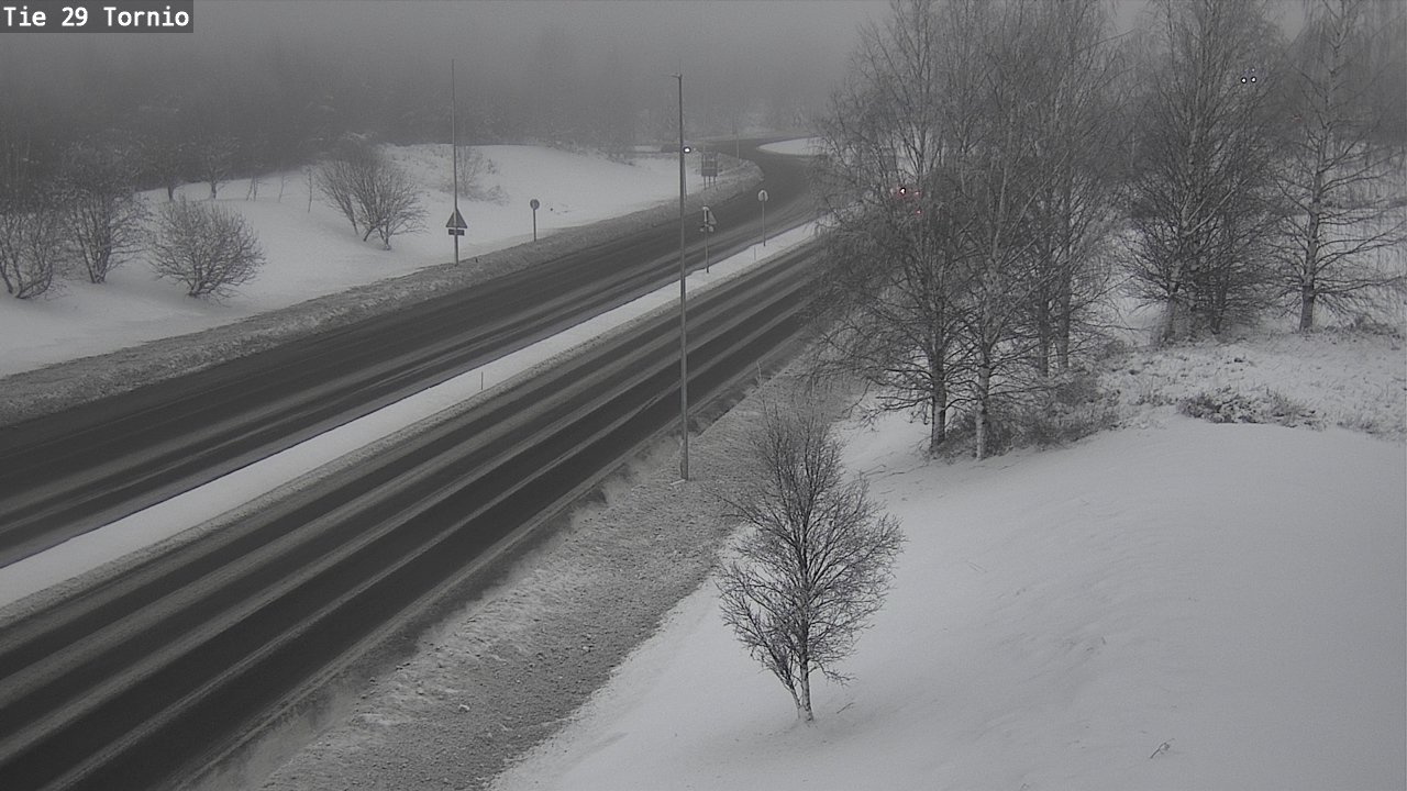 Weather Camera Image Väg 29 Torneå, Tornio, Lappi