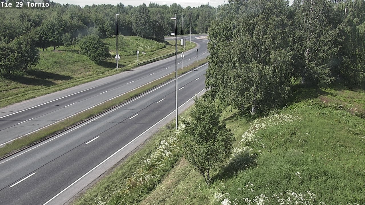 Weather Camera Image Väg 29 Torneå, Tornio, Lappi
