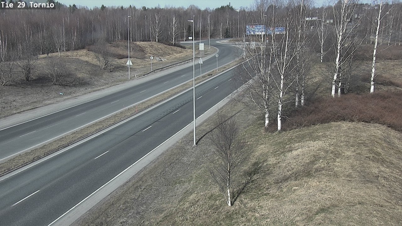 Weather Camera Image Väg 29 Torneå, Tornio, Lappi