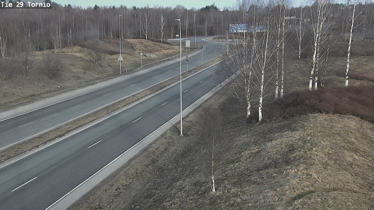 Weather Camera Image Väg 29 Torneå, Tornio, Lappi