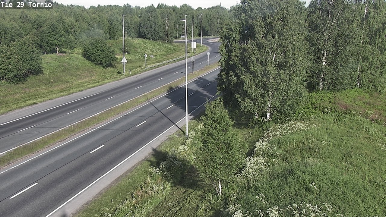 Weather Camera Image Väg 29 Torneå, Tornio, Lappi