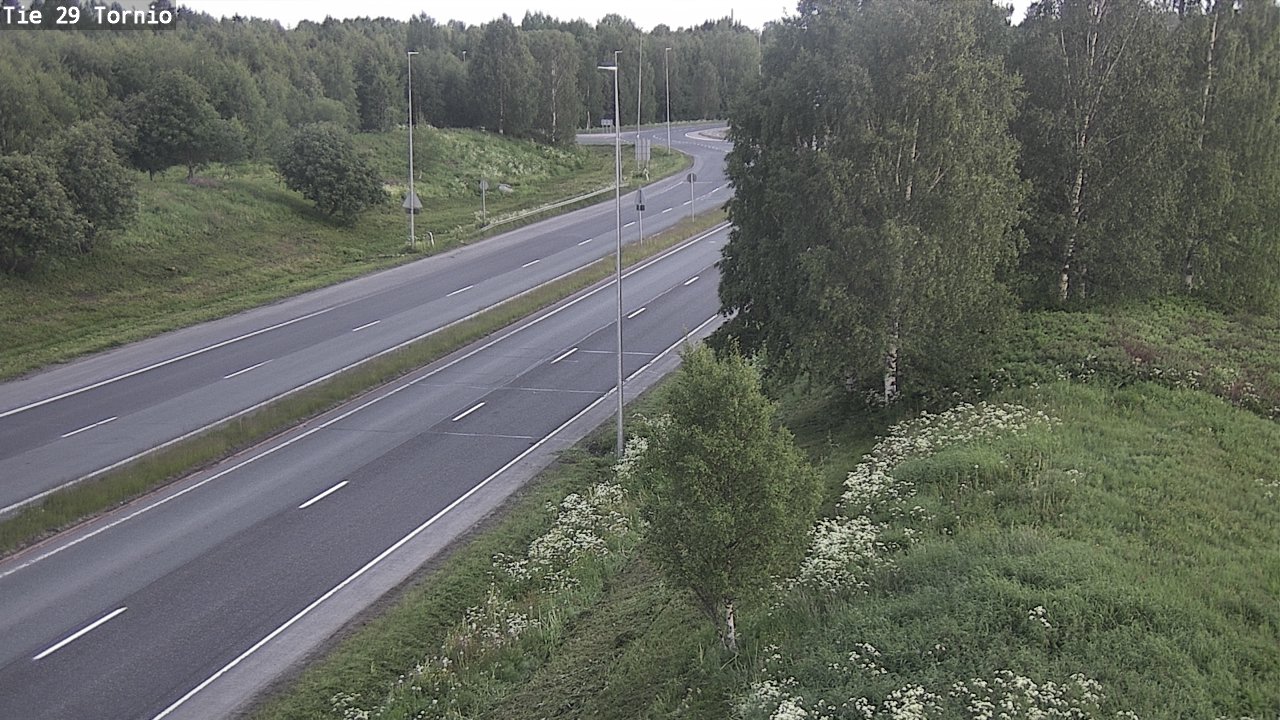 Weather Camera Image Väg 29 Torneå, Tornio, Lappi