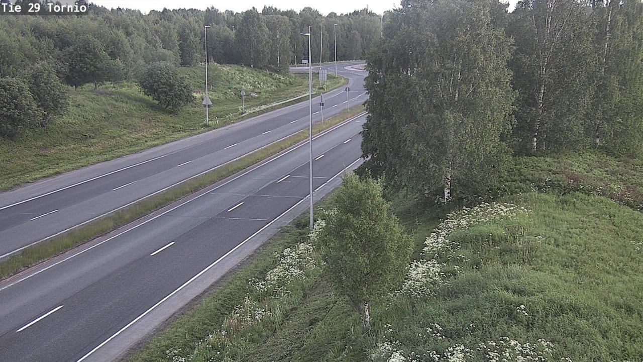 Weather Camera Image Väg 29 Torneå, Tornio, Lappi