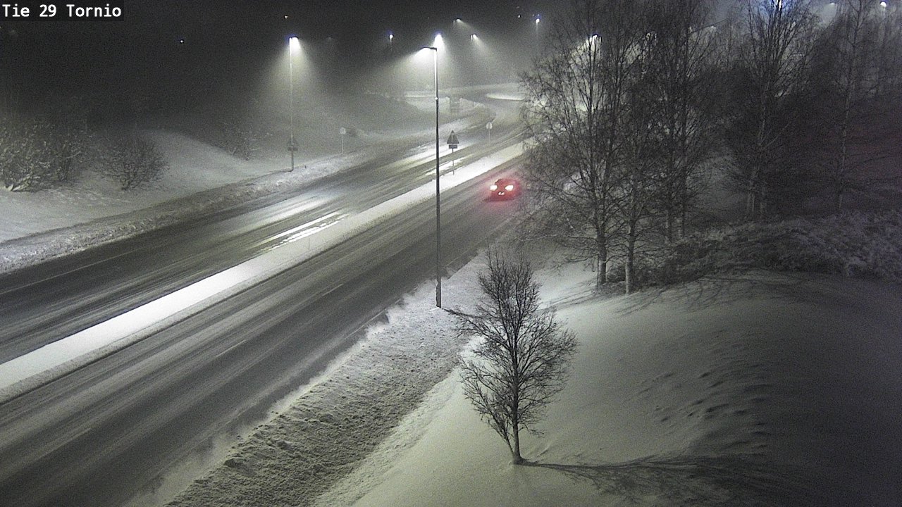 Weather Camera Image Väg 29 Torneå, Tornio, Lappi