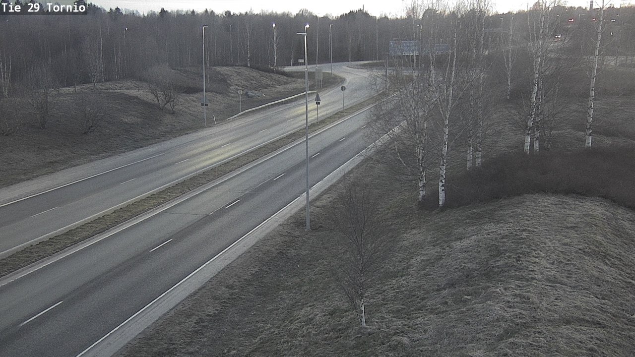Weather Camera Image Väg 29 Torneå, Tornio, Lappi