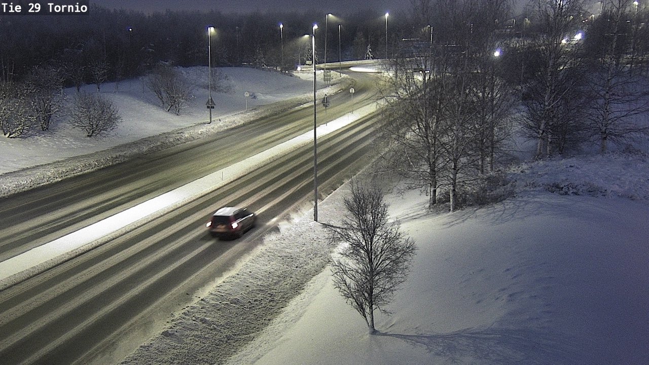 Weather Camera Image Väg 29 Torneå, Tornio, Lappi