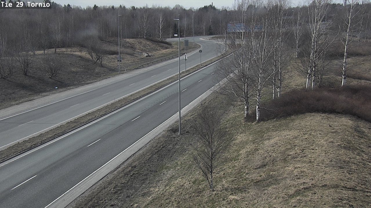 Weather Camera Image Väg 29 Torneå, Tornio, Lappi