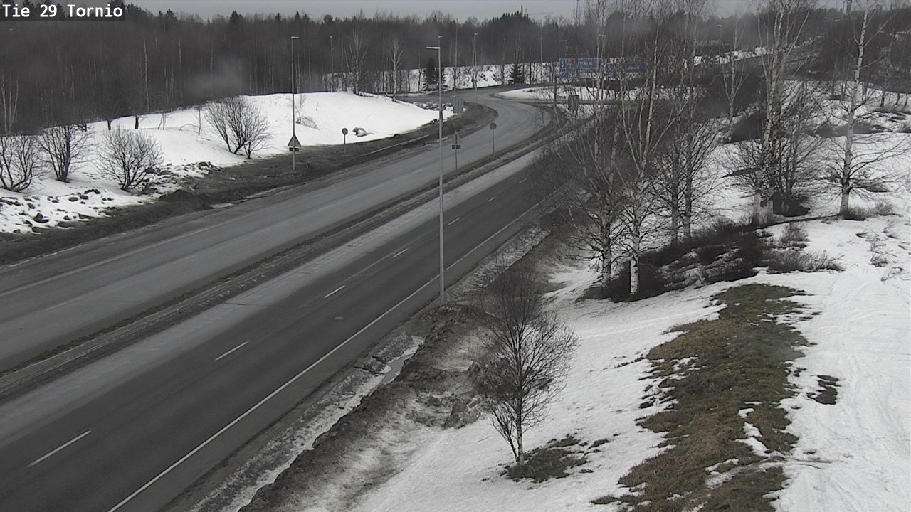 Weather Camera Image Väg 29 Torneå, Tornio, Lappi