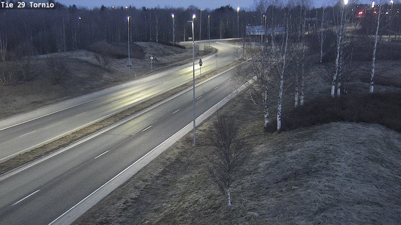 Weather Camera Image Väg 29 Torneå, Tornio, Lappi