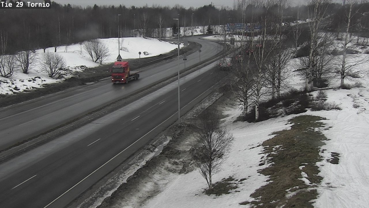 Weather Camera Image Väg 29 Torneå, Tornio, Lappi