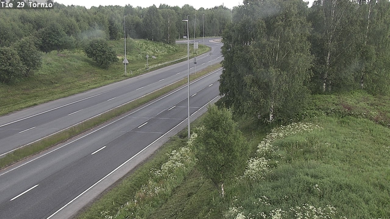 Weather Camera Image Väg 29 Torneå, Tornio, Lappi