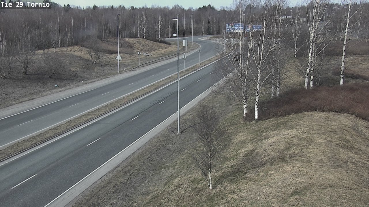 Weather Camera Image Väg 29 Torneå, Tornio, Lappi