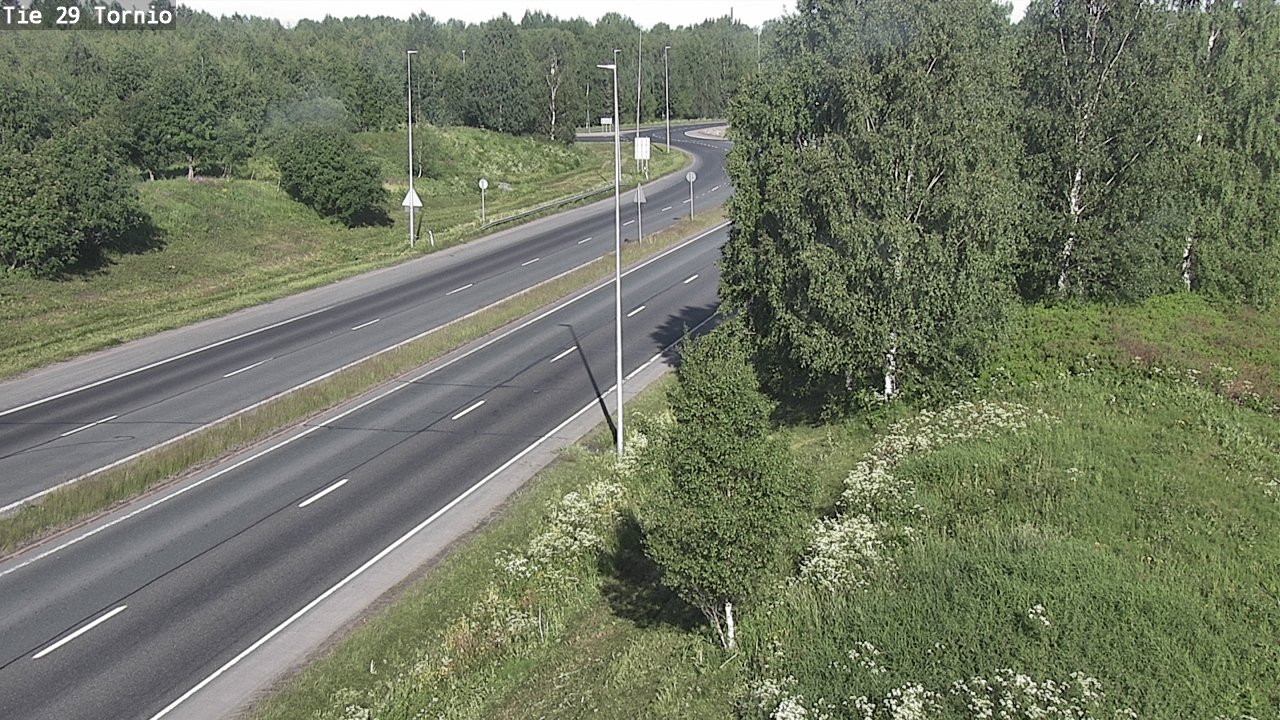 Weather Camera Image Väg 29 Torneå, Tornio, Lappi