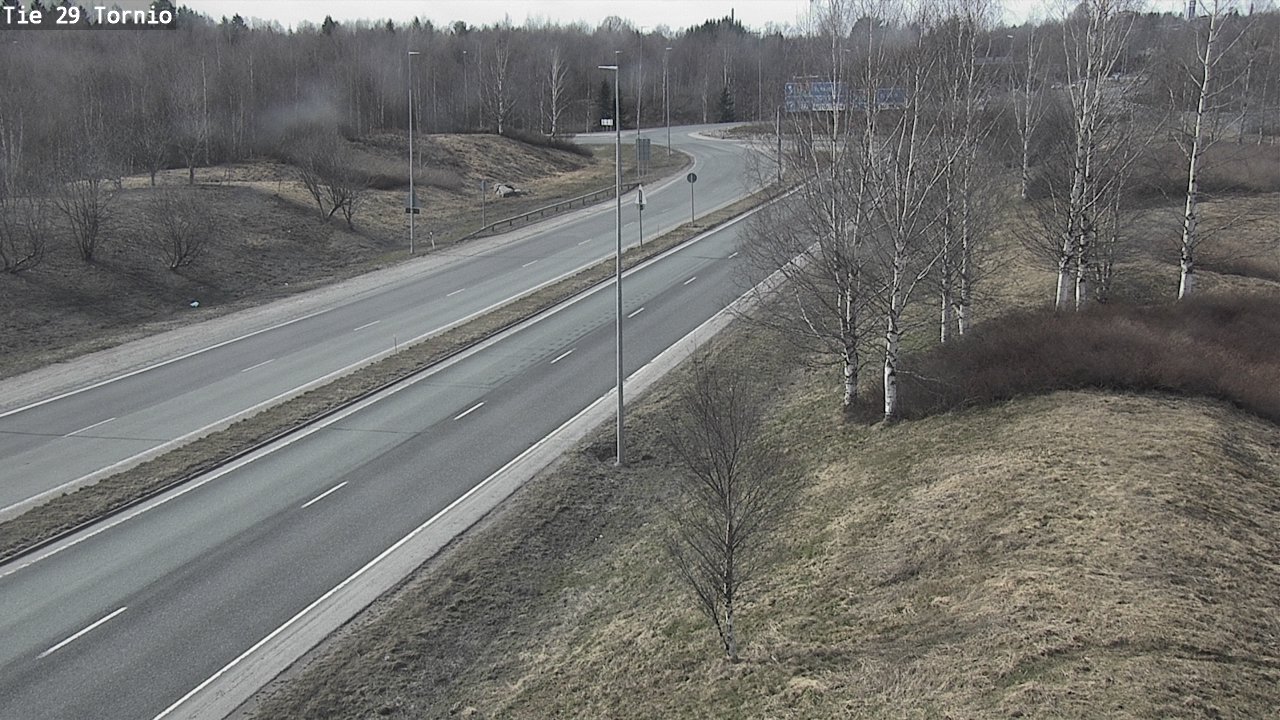 Weather Camera Image Väg 29 Torneå, Tornio, Lappi