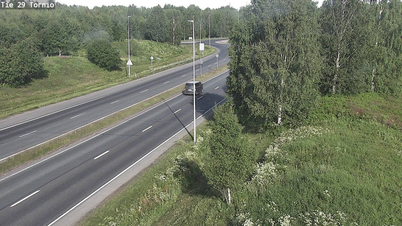 Weather Camera Image Väg 29 Torneå, Tornio, Lappi