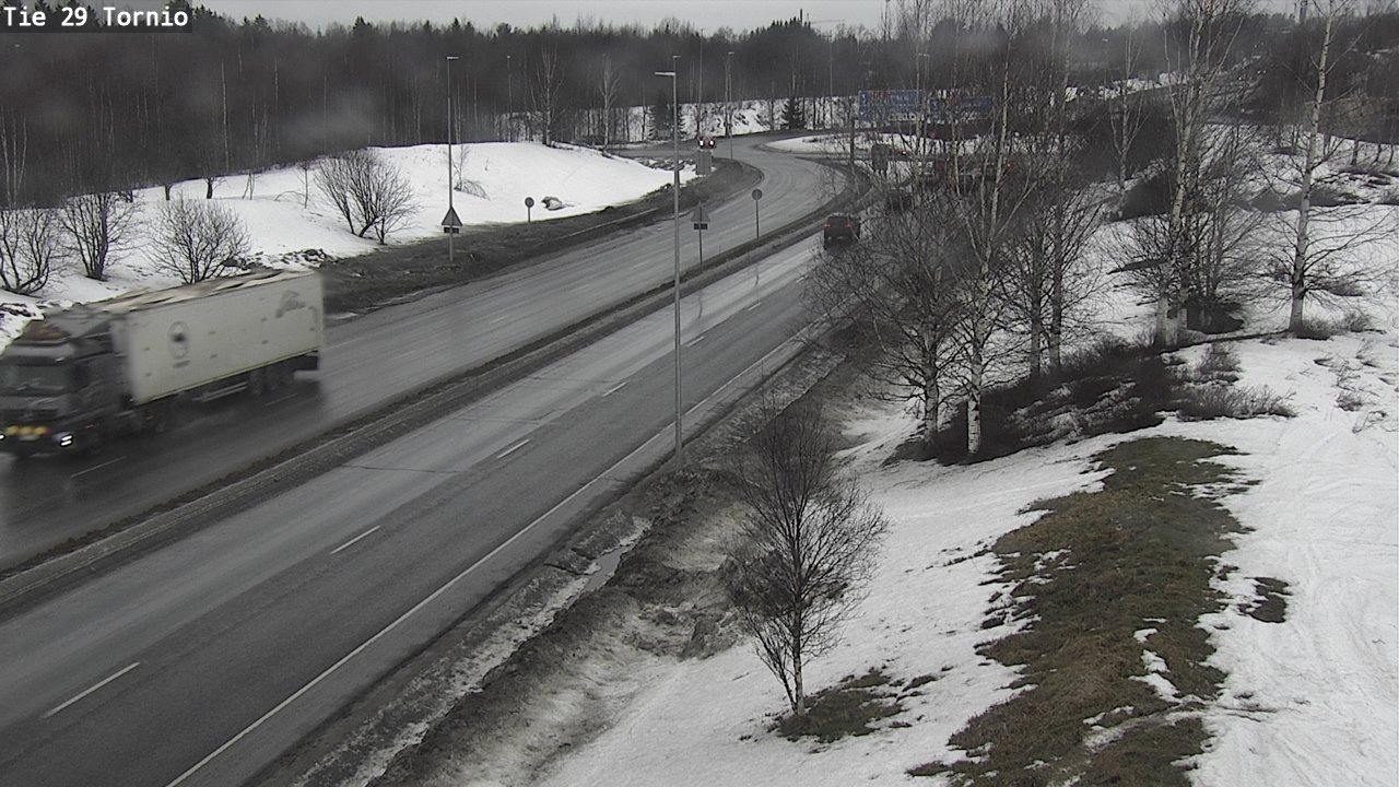 Weather Camera Image Väg 29 Torneå, Tornio, Lappi