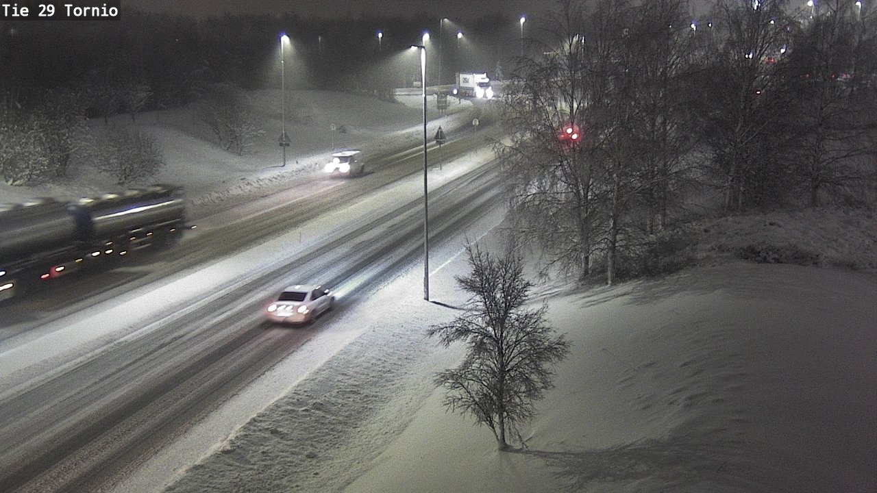 Weather Camera Image Väg 29 Torneå, Tornio, Lappi