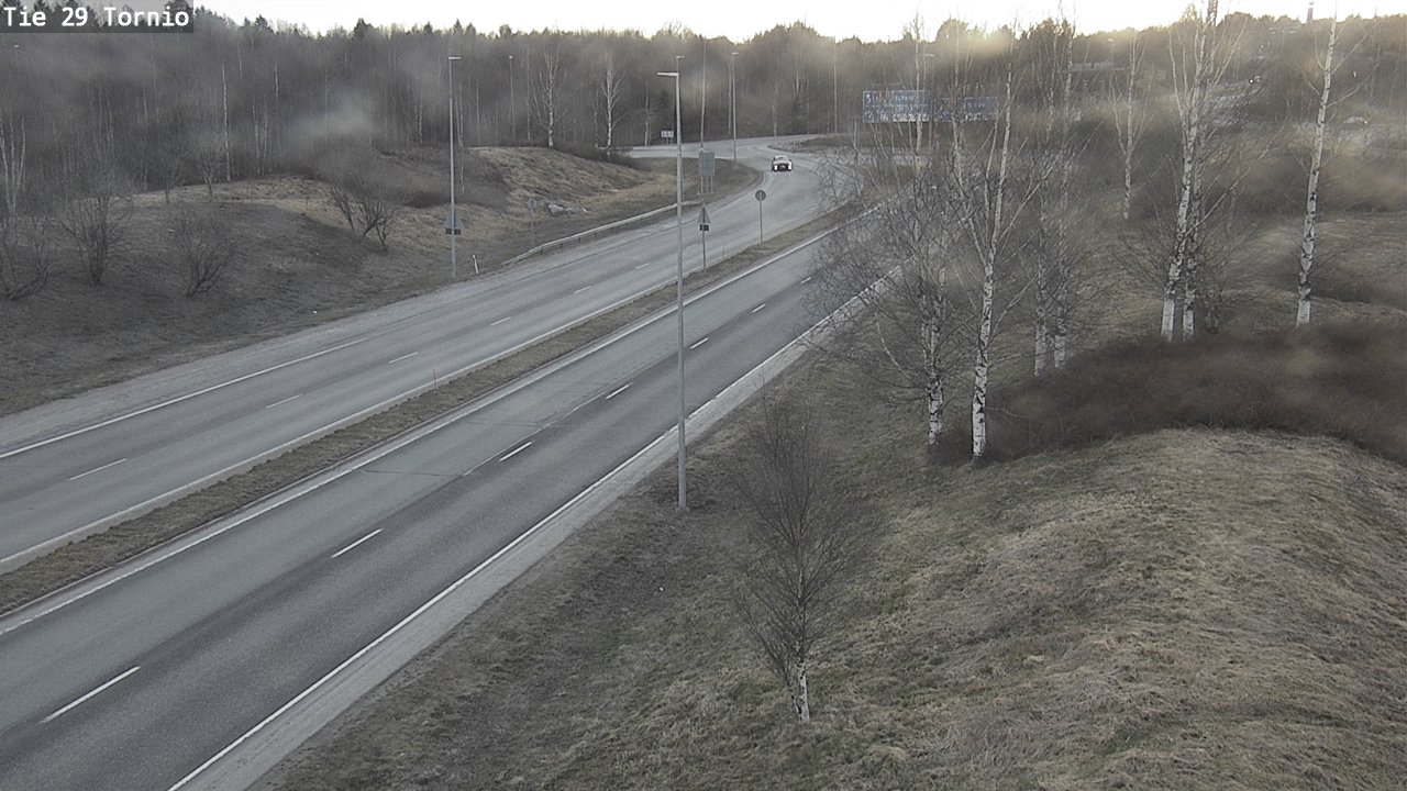 Weather Camera Image Väg 29 Torneå, Tornio, Lappi