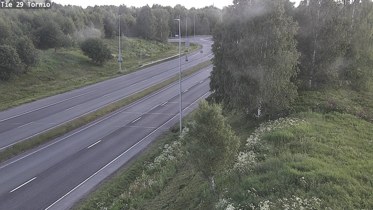 Weather Camera Image Väg 29 Torneå, Tornio, Lappi