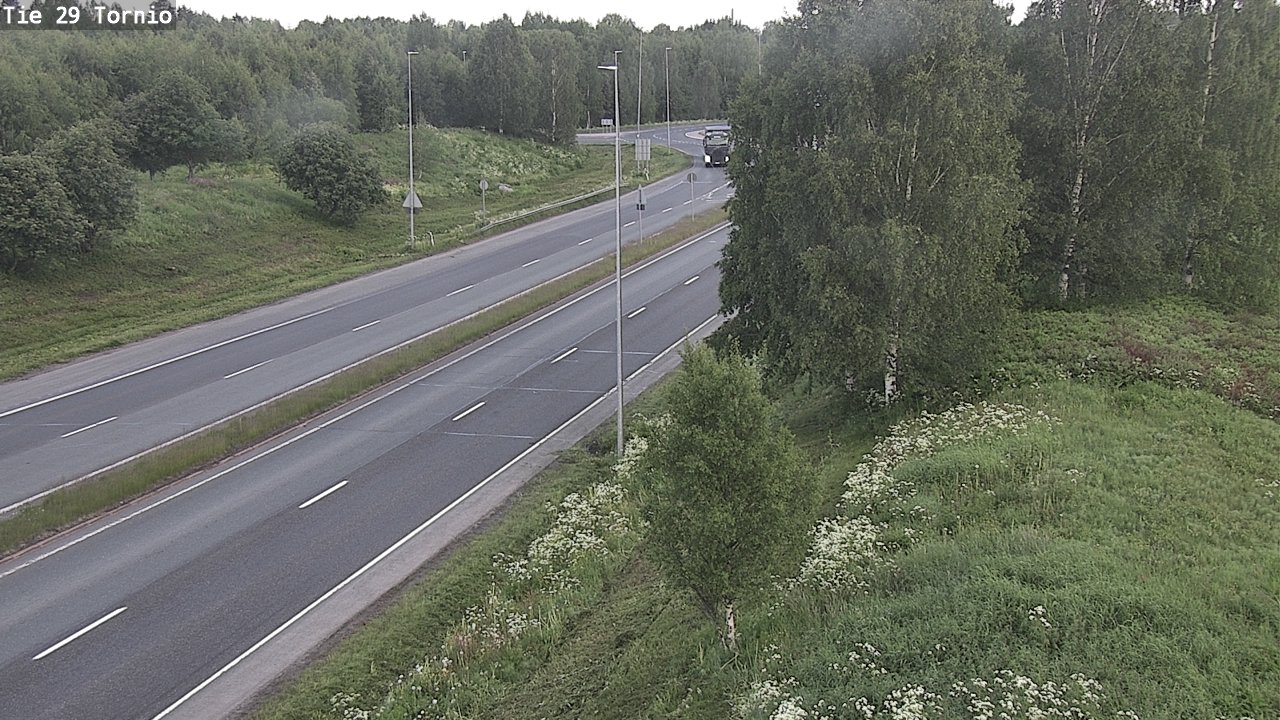 Weather Camera Image Väg 29 Torneå, Tornio, Lappi