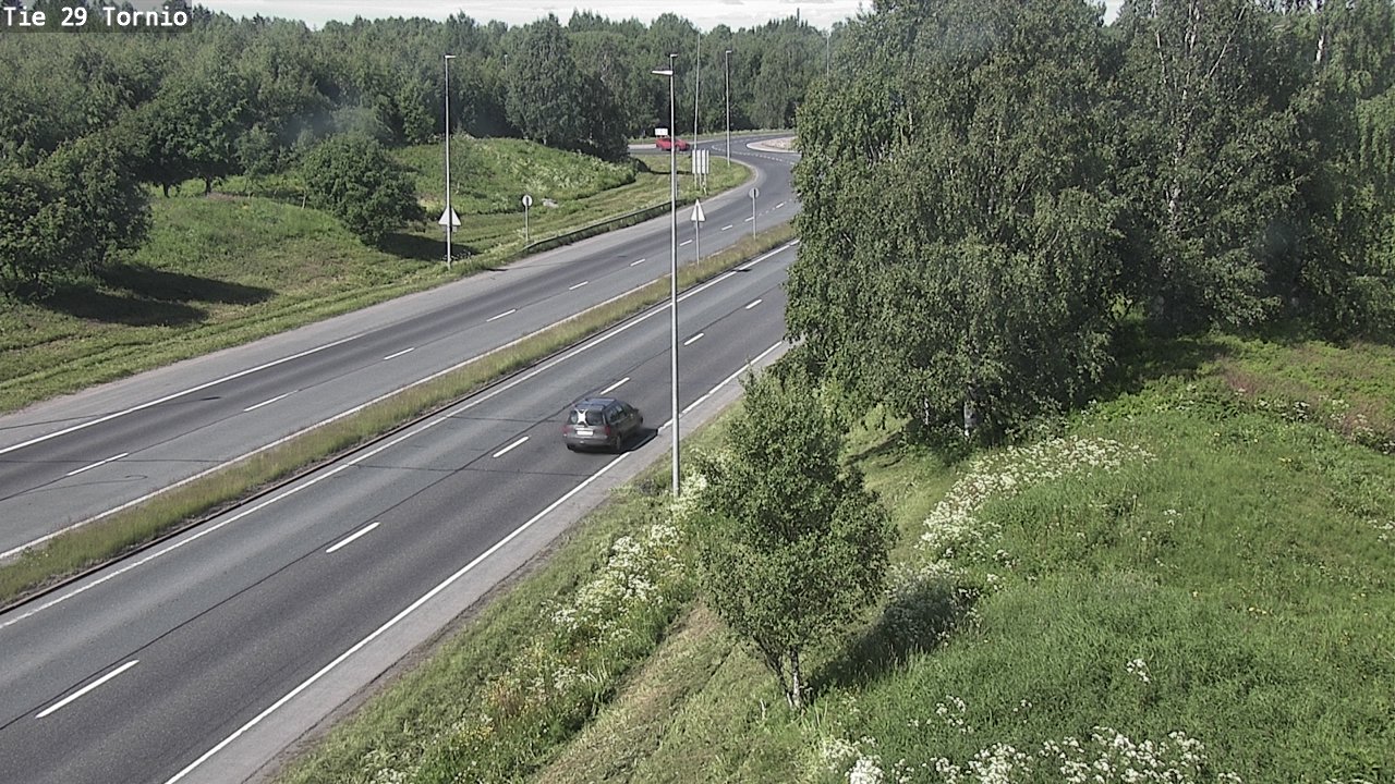 Weather Camera Image Väg 29 Torneå, Tornio, Lappi