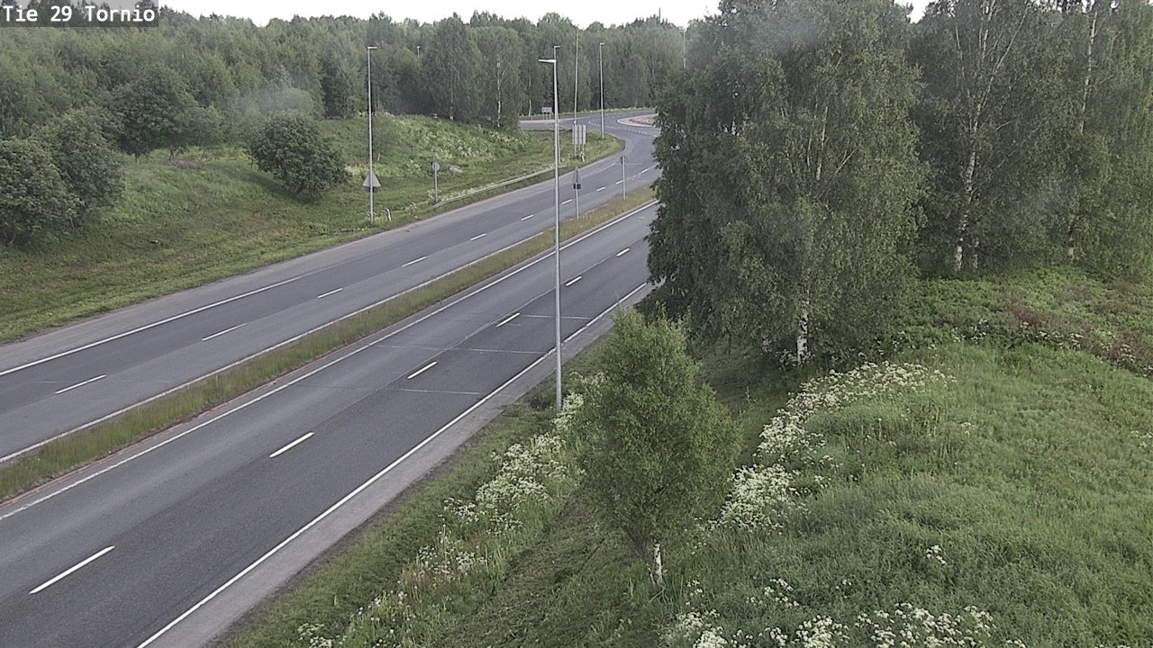Weather Camera Image Väg 29 Torneå, Tornio, Lappi