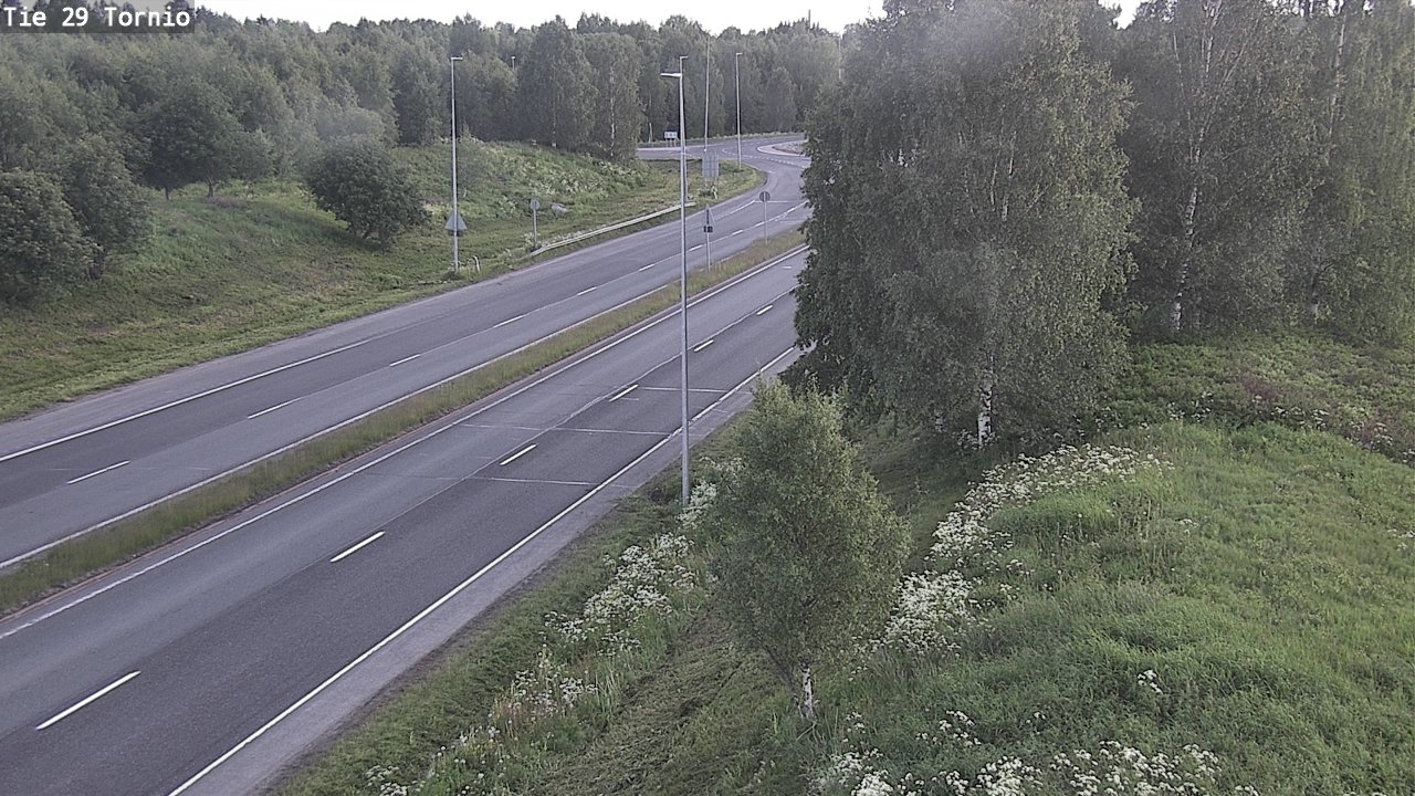 Weather Camera Image Väg 29 Torneå, Tornio, Lappi